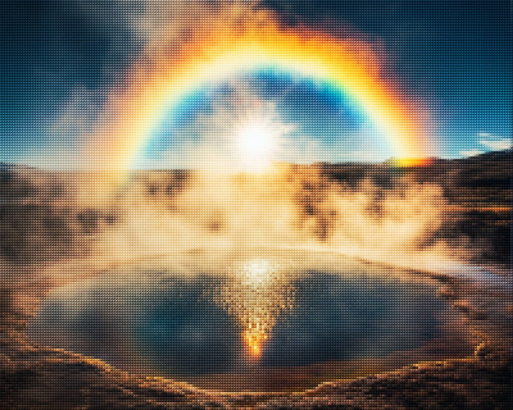 Rainbow-Colored Hot Spring