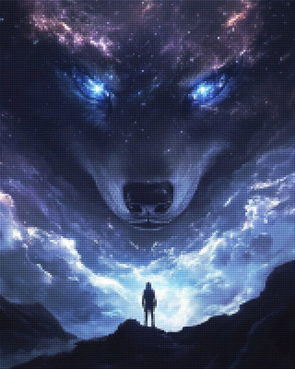 Giant Wolf with Deep Eyes