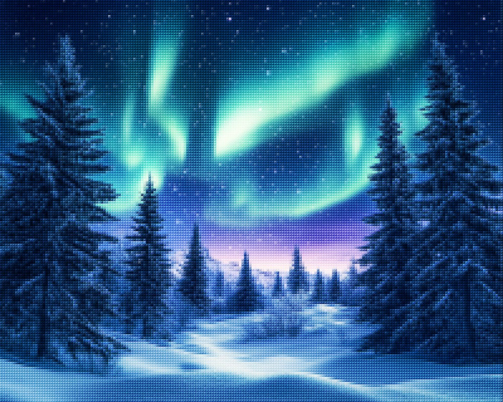 Blue Winter Landscape
