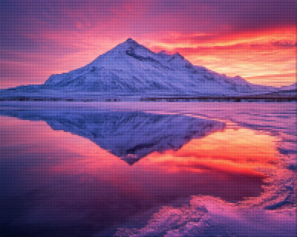 Snow Capped Mountain Reflection