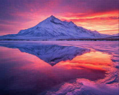 Snow Capped Mountain Reflection