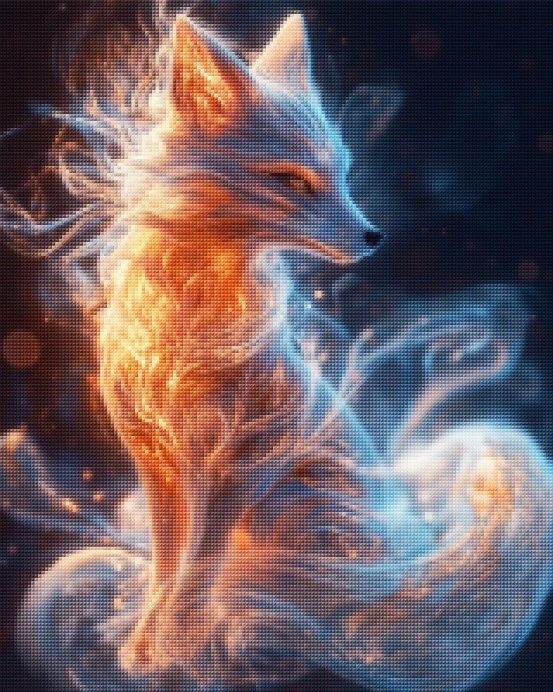 Crystal Fox with Nebula Tail