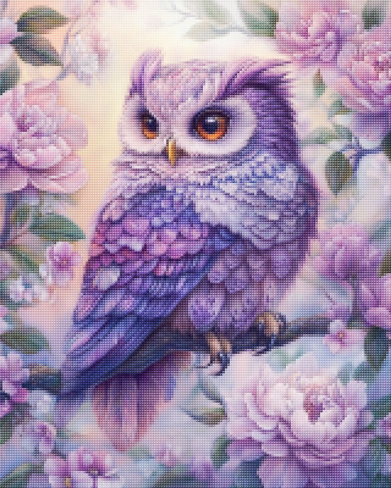 Dreamy Purple Owl