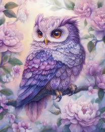 Dreamy Purple Owl