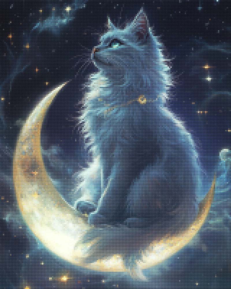 Silver Moon Cat