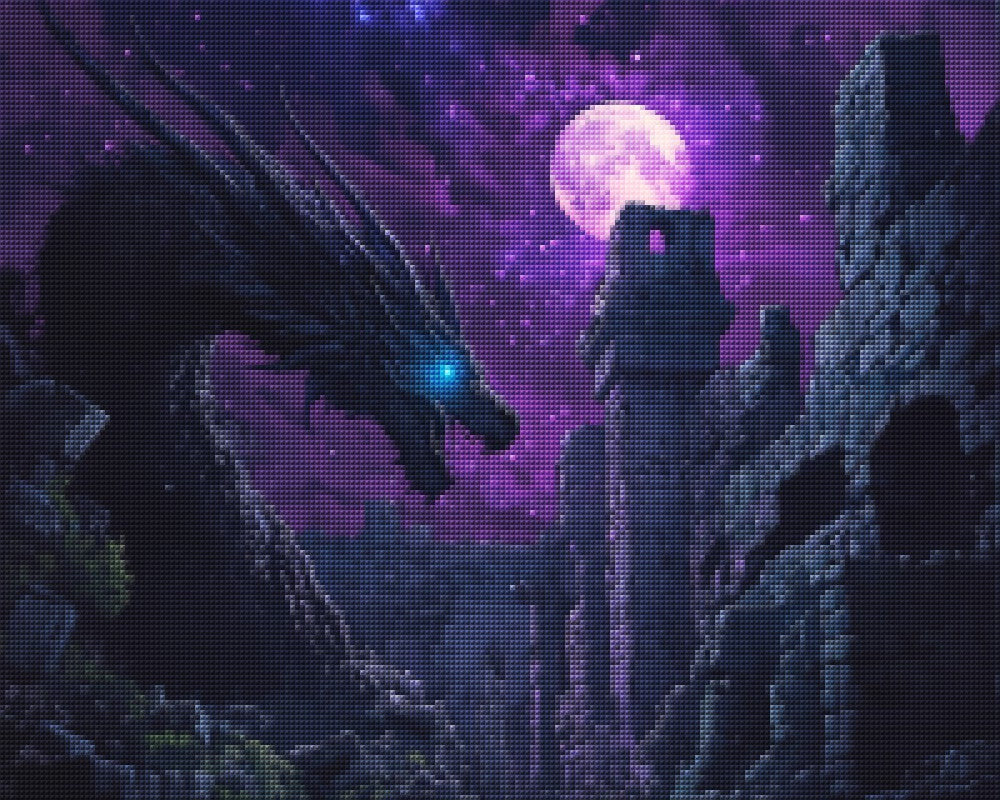 Shadow Dragon in Ancient Ruins