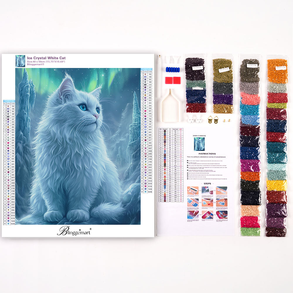 Ice Crystal White Cat