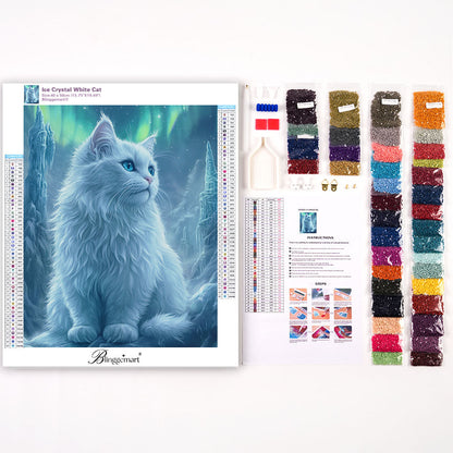 Ice Crystal White Cat