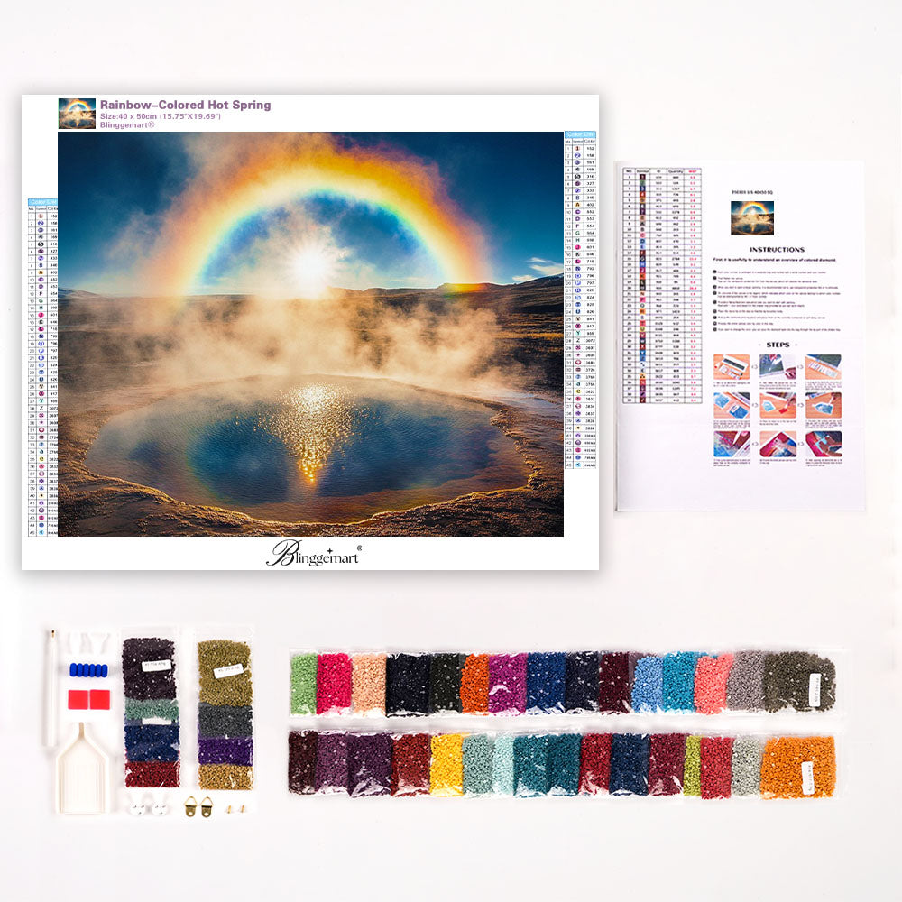 Rainbow-Colored Hot Spring