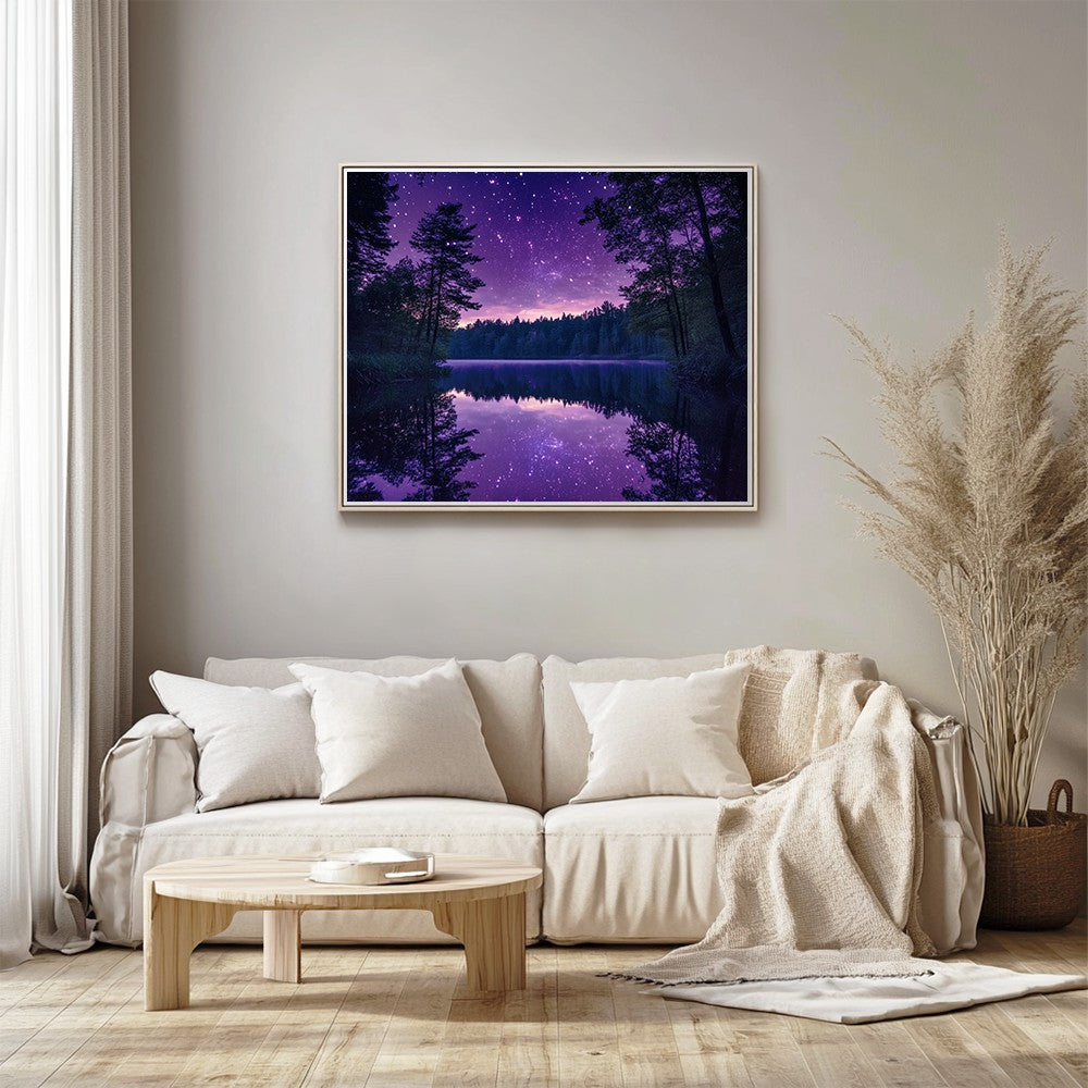 Lake Reflecting the Starry Sky
