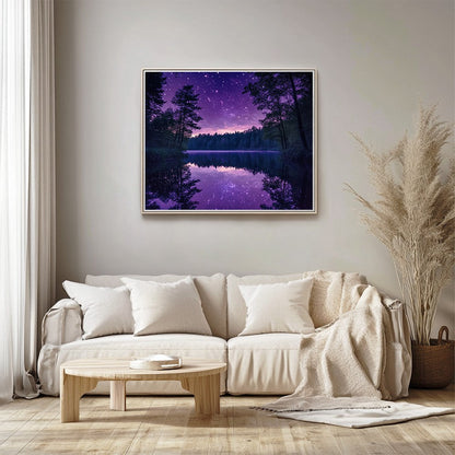 Lake Reflecting the Starry Sky