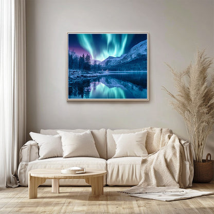 Aurora Over Quiet Northern Lake