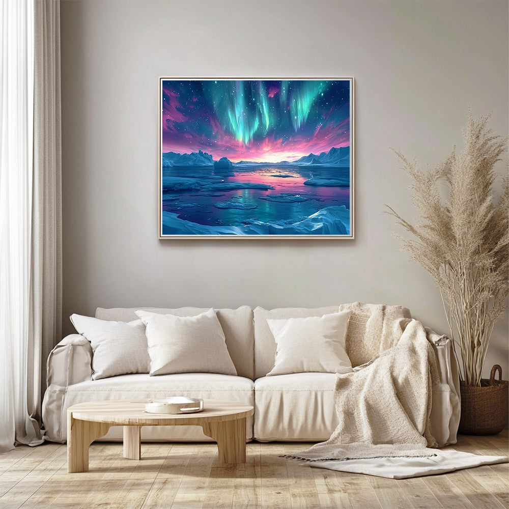 Auroras on Arctic Night