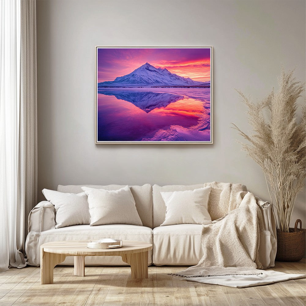 Snow Capped Mountain Reflection