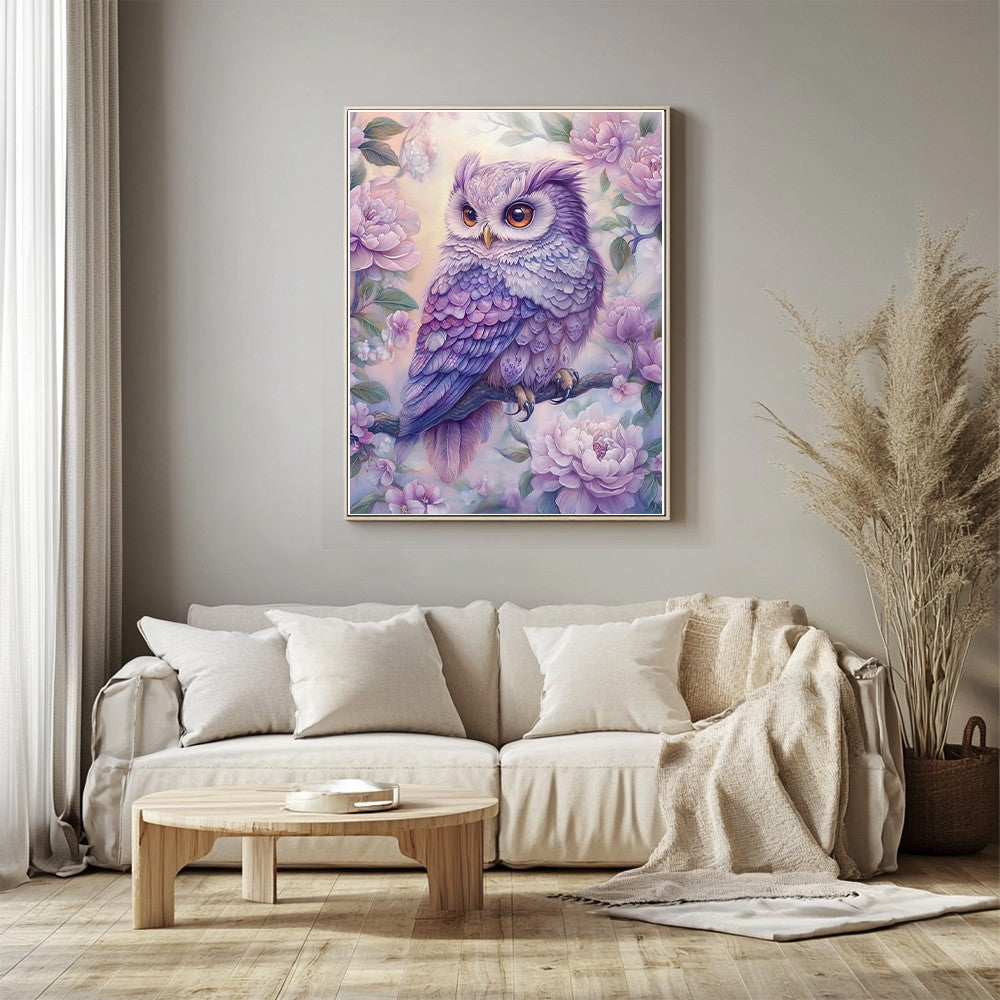 Dreamy Purple Owl