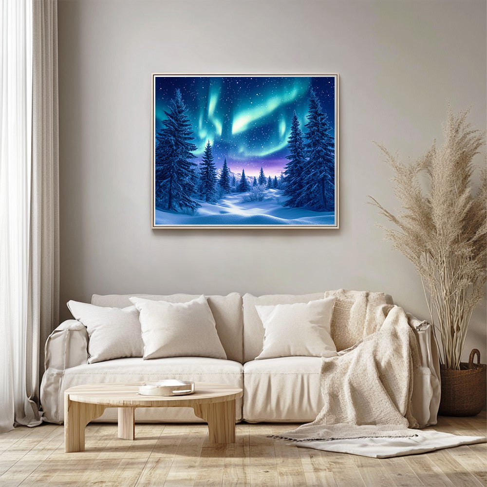 Blue Winter Landscape