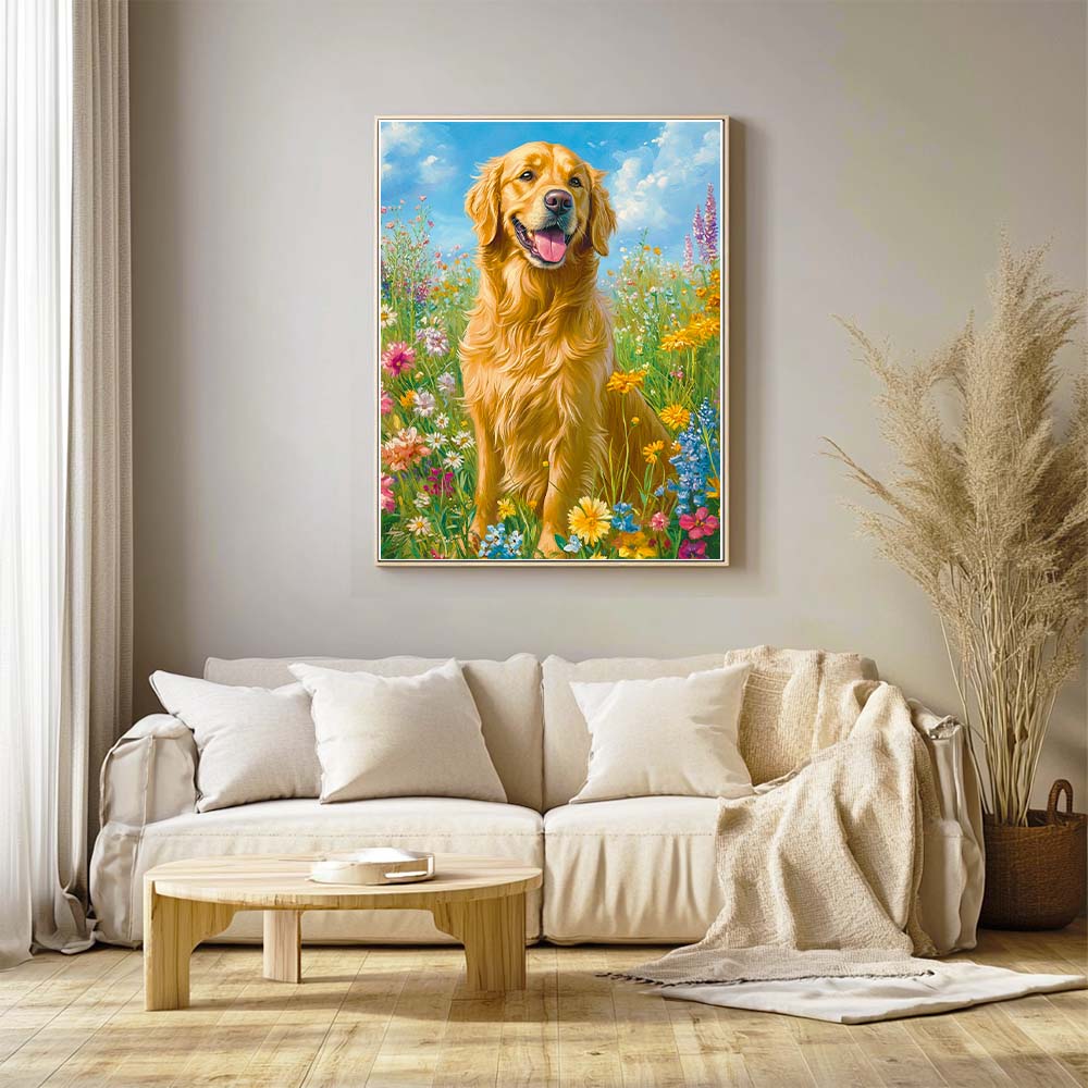 Golden Retriever In The Sun