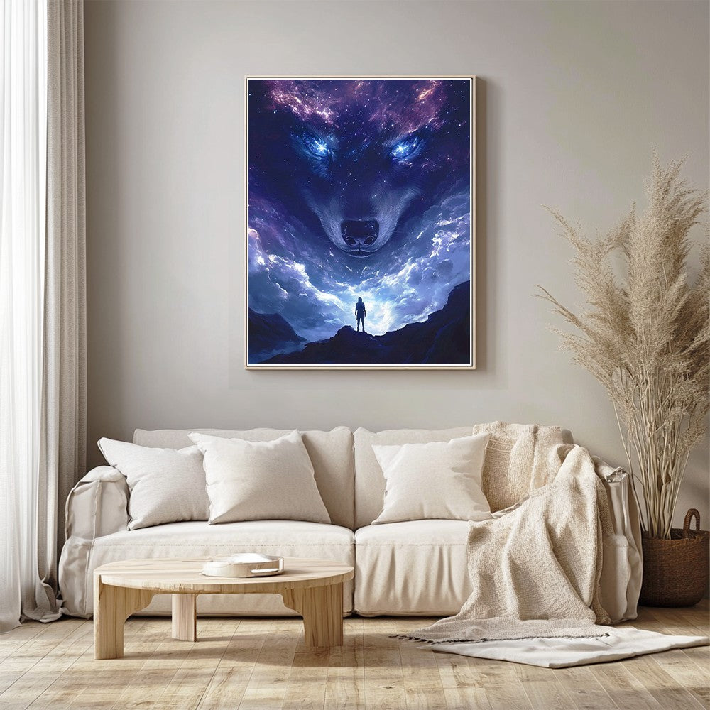 Giant Wolf with Deep Eyes