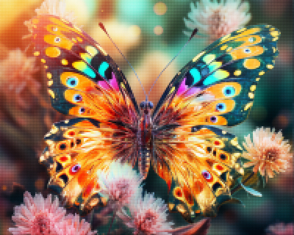 Colorful Butterfly on Flower