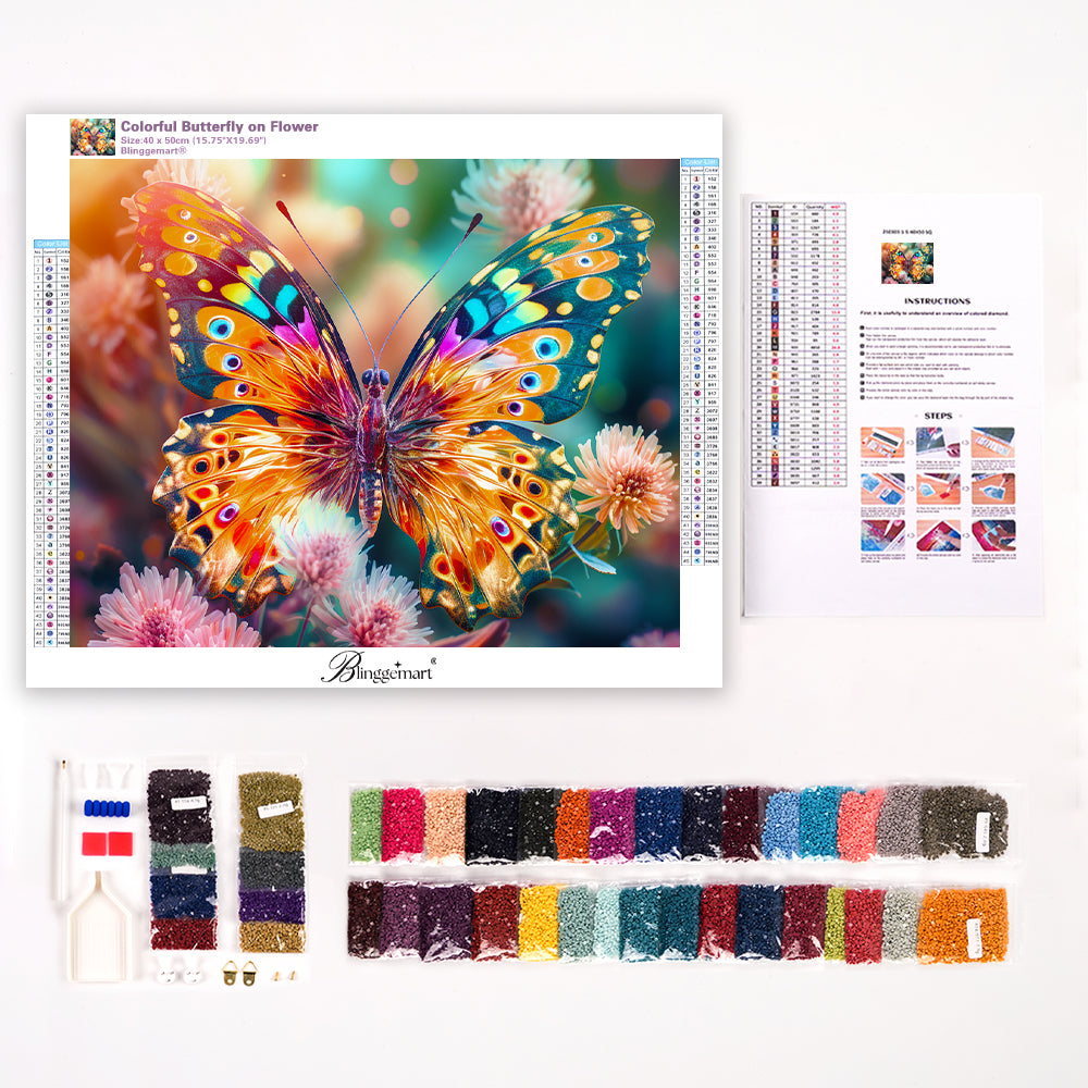 Colorful Butterfly on Flower