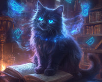 Blue-Eyed Black Cat