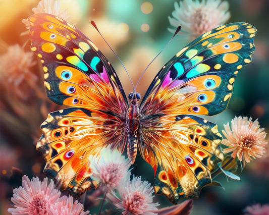 Colorful Butterfly on Flower