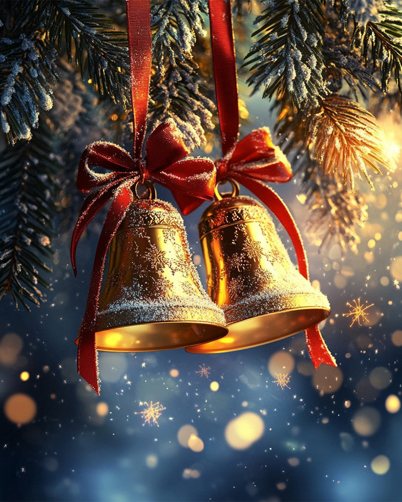 Golden Christmas Bells