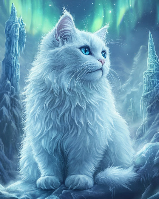 Ice Crystal White Cat