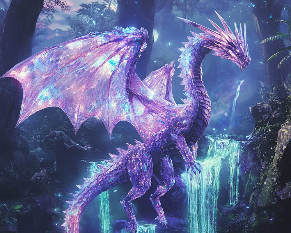 Iridescent Crystal Dragon