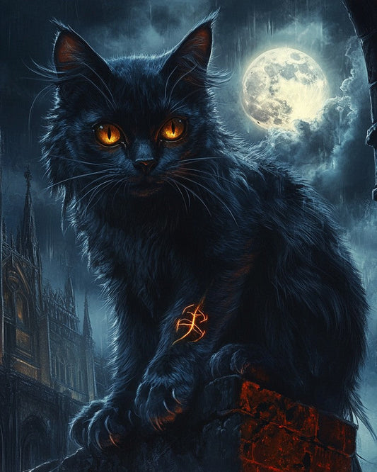 Mirror Obsidian Cat