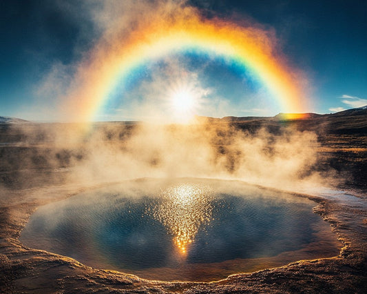 Rainbow-Colored Hot Spring