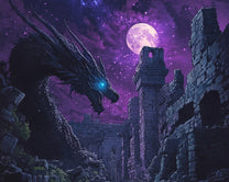 Shadow Dragon in Ancient Ruins