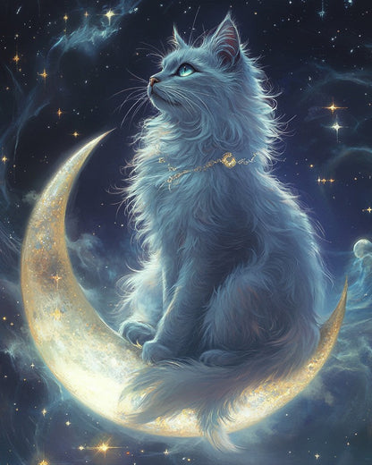 Silver Moon Cat