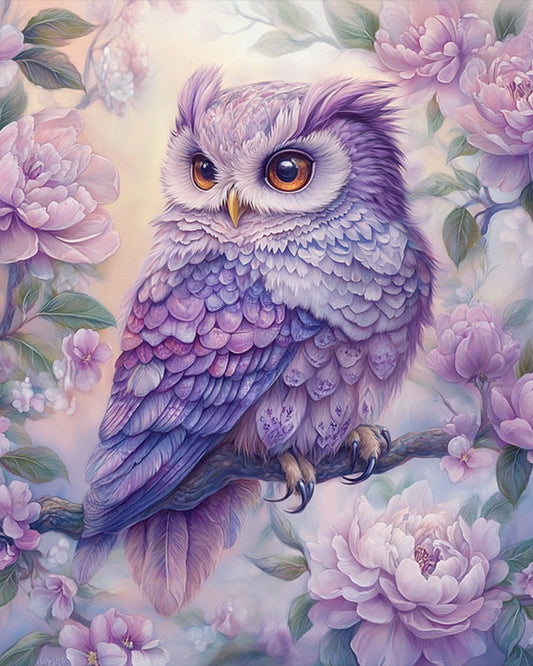 Dreamy Purple Owl